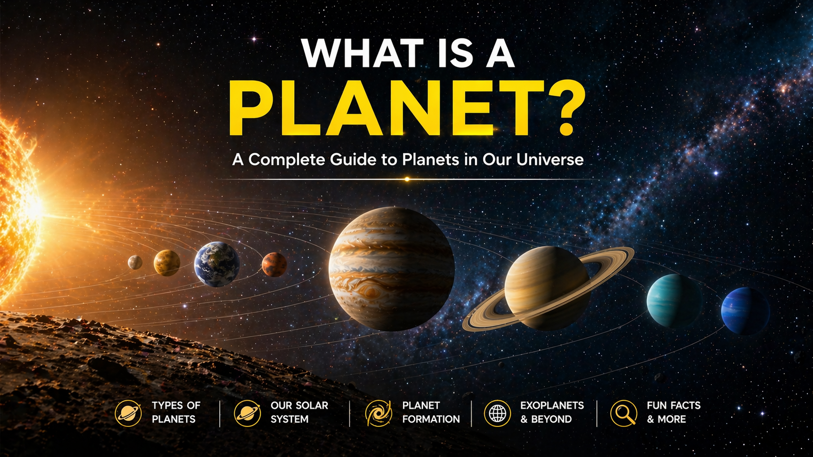 🌍 What Is a Planet? A Complete Guide to Planets in Our Universe