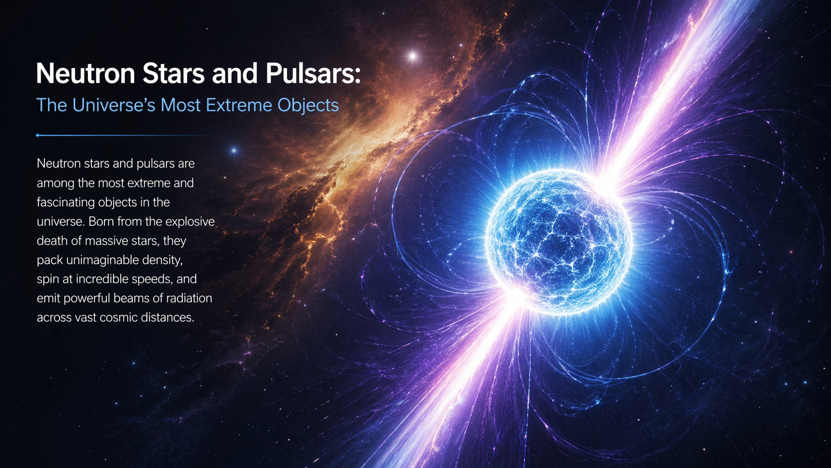 Neutron Stars and Pulsars The Universe’s Most Extreme Objects