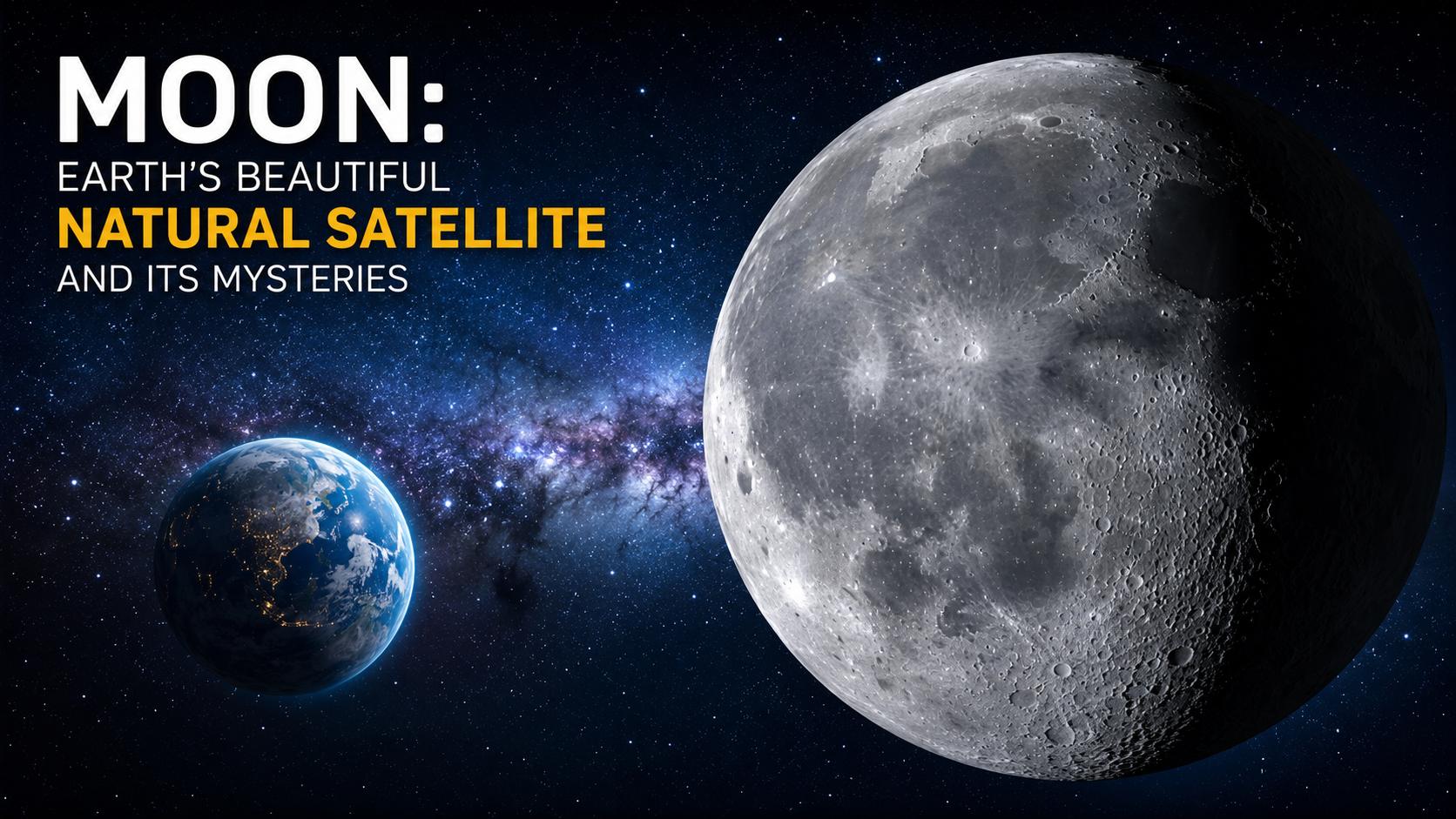 Moon: Earth’s Beautiful Natural Satellite and Its Mysteries