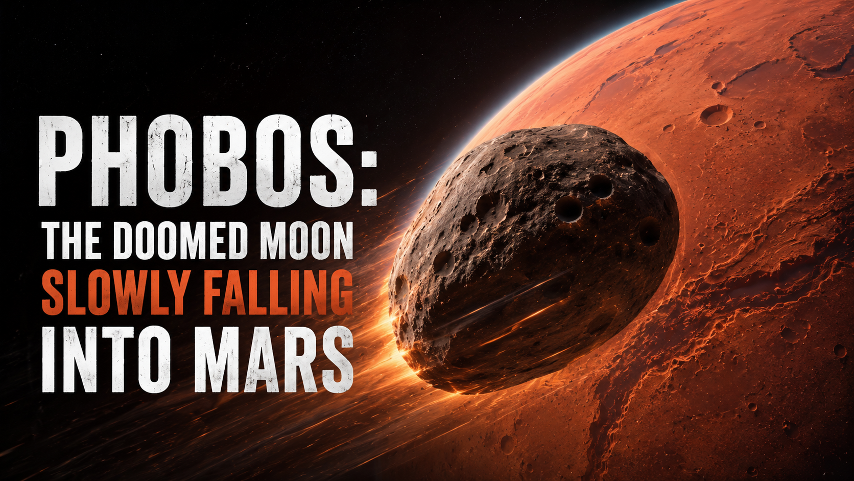 Phobos: The Doomed Moon Slowly Falling Into Mars